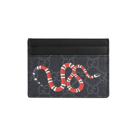 gucci kingsnake card case black|gucci kingsnake card case.